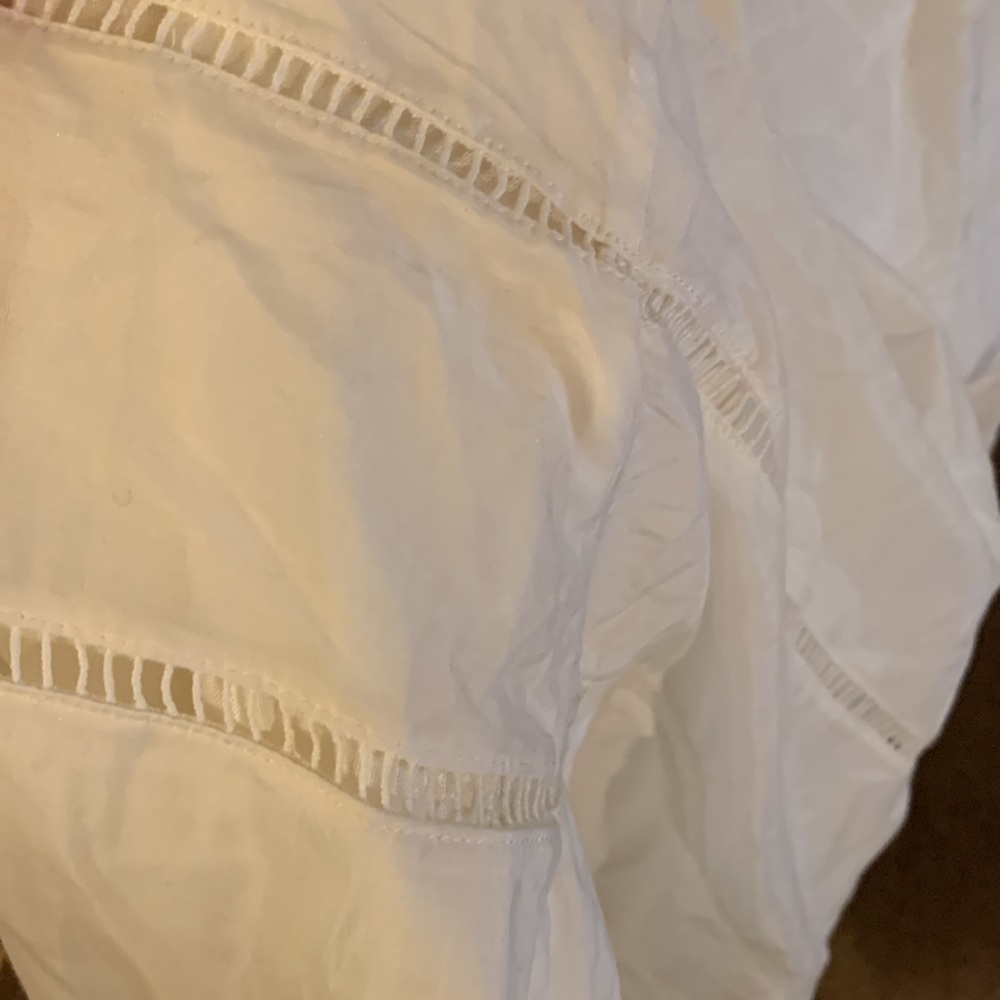 Anthropologie Off-The-Shoulder Silk Peasant Dress - Picture 11 of 15